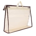 thumbnail image 1 of Unique Bargains Handbag Dust Bags, L Size PVC Dustproof Transparent Purse Protector, Beige, 1 of 5