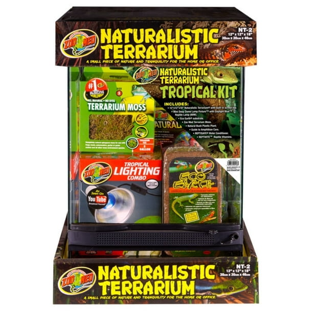 Zoo Med Laboratories IncNaturalistic Terrarium Tropical Kit 12x12x18