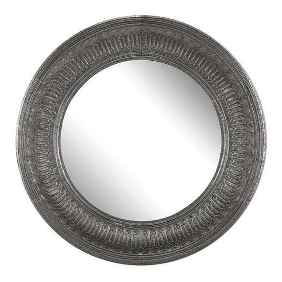CC Home Furnishings Round Matis Framed Wall Mirror - 45.25"