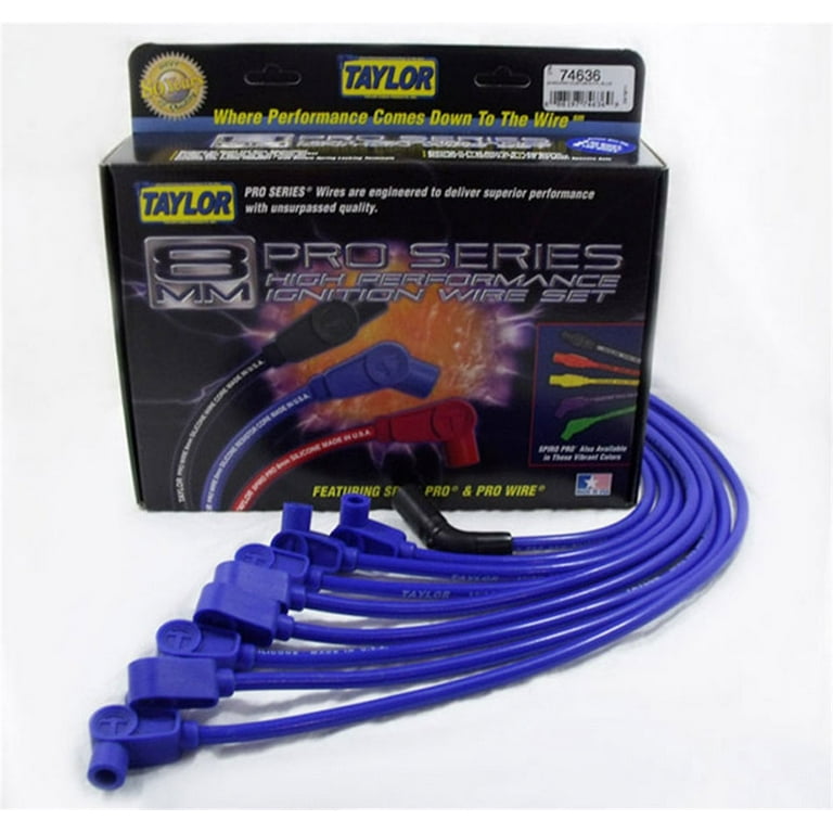 Taylor Cable Spark Plug Wire Set 8mm Spiro-Pro Wires GM 74636 Taylor Cable Spark Plug Wire Set 8mm Spiro-Pro Wires GM 74636