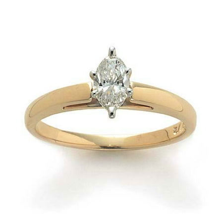 1/2 Carat Marquise Diamond Solitaire