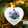 thumbnail image 3 of Personalized Iris Flower Ceramic Xmas Ornament, Iris Flower Christmas Ornament Gifts for Women Besties Friends Mommy, Custom Name Iris Lover Ceramic Ornament Xmas, Iris Flower Christmas Tree Ornament, 3 of 6
