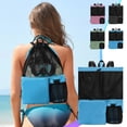 thumbnail image 7 of Swimming Bag Mesh Drawstring Backpack with Wet Bag Beach Backpack Gym Exercise Equipment Bag, 7 of 7