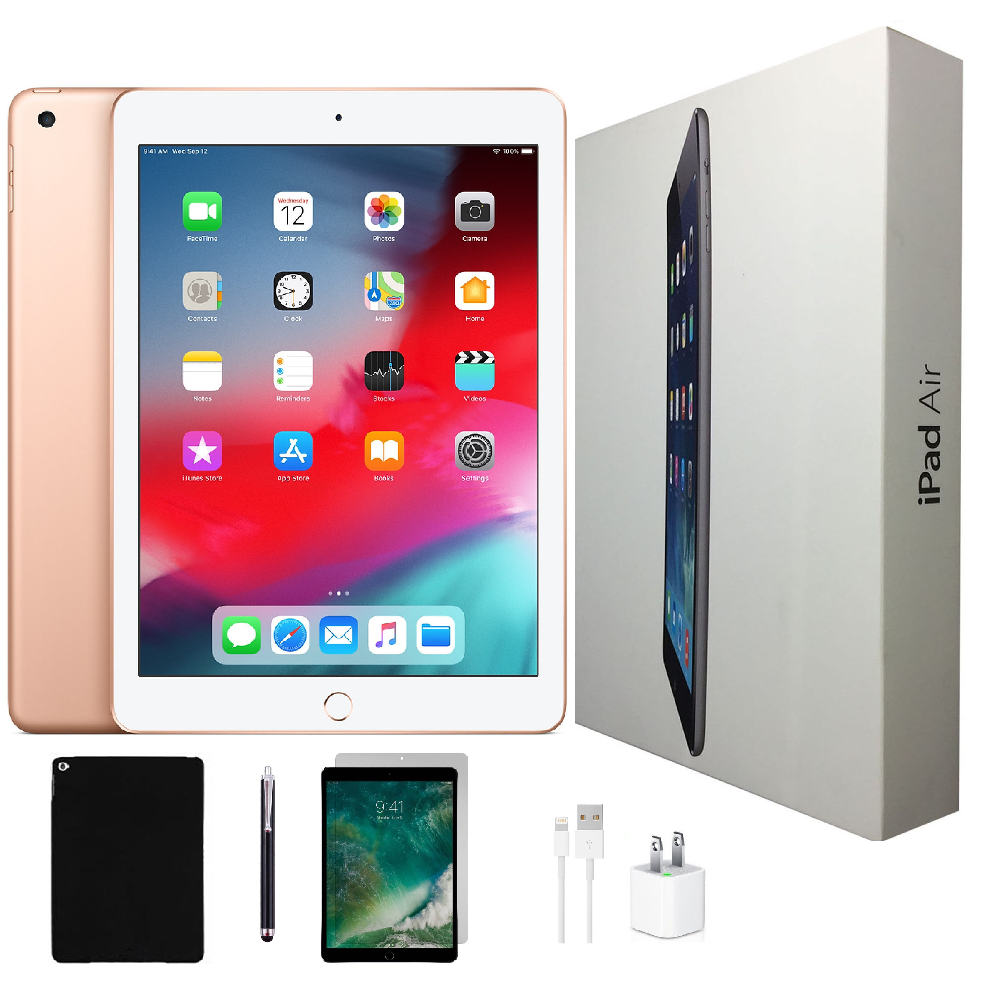 Open Box Apple iPad Air 2, 9.7-inch, Wi-Fi Only, 128GB, Bundle 