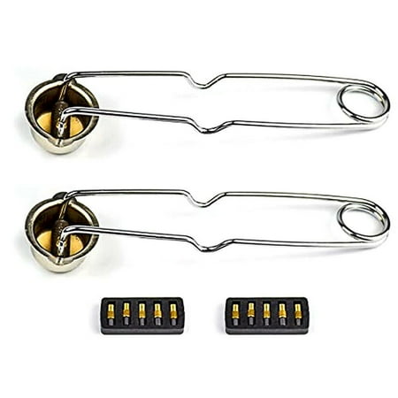 

QXKE 2 Pack Strikers Spark Lighters With 10 Flints Torch Welding Ignitor for Propane