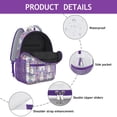 thumbnail image 4 of Dogs and Flowers Print Student Backpack - Lightweight & Functional for Teens, 4 of 5