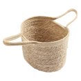 thumbnail image 1 of Straw Woven Rope Laundry Basket Dirty Clothes Storage Bucket, 1 of 9