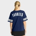 thumbnail image 2 of Women's Fanatics Navy New York Yankees Curl Route T-Shirt, 2 of 5