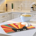 thumbnail image 6 of Yayeee Dish Drying Mat for Kitchen Counter Ultra Absorbent Easy Clean Pad 18x16", Black Cat, 6 of 7