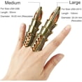 thumbnail image 3 of Anillo de dedo completo ajustable con 5 unidades, con diseño de garras de dedo de metal y nudillos, tamaño ajustable, para cosplay, Halloween, joyas, regalos, 3 of 3