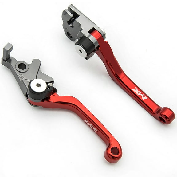 FXCNC Dirt Bike Pivot Brake Clutch Levers for XR400MOTARD 2005-2008,XR650R 2000-2006 Red