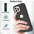 thumbnail image 4 of Asuwish Compatible with iPhone 16 Pro Max 6.9 inch Phone Case Hybrid Rugged Shockproof Hard Protective Drop Proof Full Body Heavy Duty Mobile Cell Cover for iP16M i16 ProMax 16ProMax Women Men Black, 4 of 7