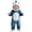 Blue-uMa0Q, variant on OJSFQUFP Infant and Toddler Flannel Bodysuit Cute Cartoon Soft and Comfortable Hooded Romper for Fall and Winter.
