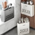 thumbnail image 2 of Caja de almacenamiento para palillos de pared, ligera y de lujo, para colgar en la pared, escurridor de cucharas, cuchillos y tenedores de cocina, 2 of 7