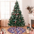 thumbnail image 7 of Lsque rock Skull record Print Christmas Tree Skirt, Tree Skirt with Ties or Velcro, Perfect for Holiday Decorations, Halloween, and New Year-48", 7 of 7