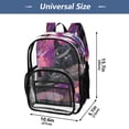 thumbnail image 4 of PVC Transparent Backpacks Clear Backpack for Travel and Outings Black Panther Pattern, 4 of 7