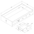 thumbnail image 4 of South Shore Little Treasures 3-Drawer Storage Bed, Twin, Country Pine, 4 of 6
