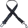 thumbnail image 1 of Arnés de transporte elástico de nailon para perros, correa ajustable con función de absorción de impactos y mosquetón para perros y gatos (Negro), 1 of 5