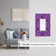 thumbnail image 5 of Daiia Purple Snowflakes Pattern Decorator Wall Plate Child Safe Outlet Cover, Switch and Outlet Covers,Size 1-Gang 5.0" x3.0" , Polycarbonate Thermoplastic-Style U, 5 of 6