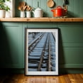 thumbnail image 6 of Abandoned Railroad Tracks, York Pennsylvania - Pennsylvania Photography Railroad Snow Winter Train Landscape Nature Bridge Black Framed Wall Art Print 5 x 7 inches, 6 of 8