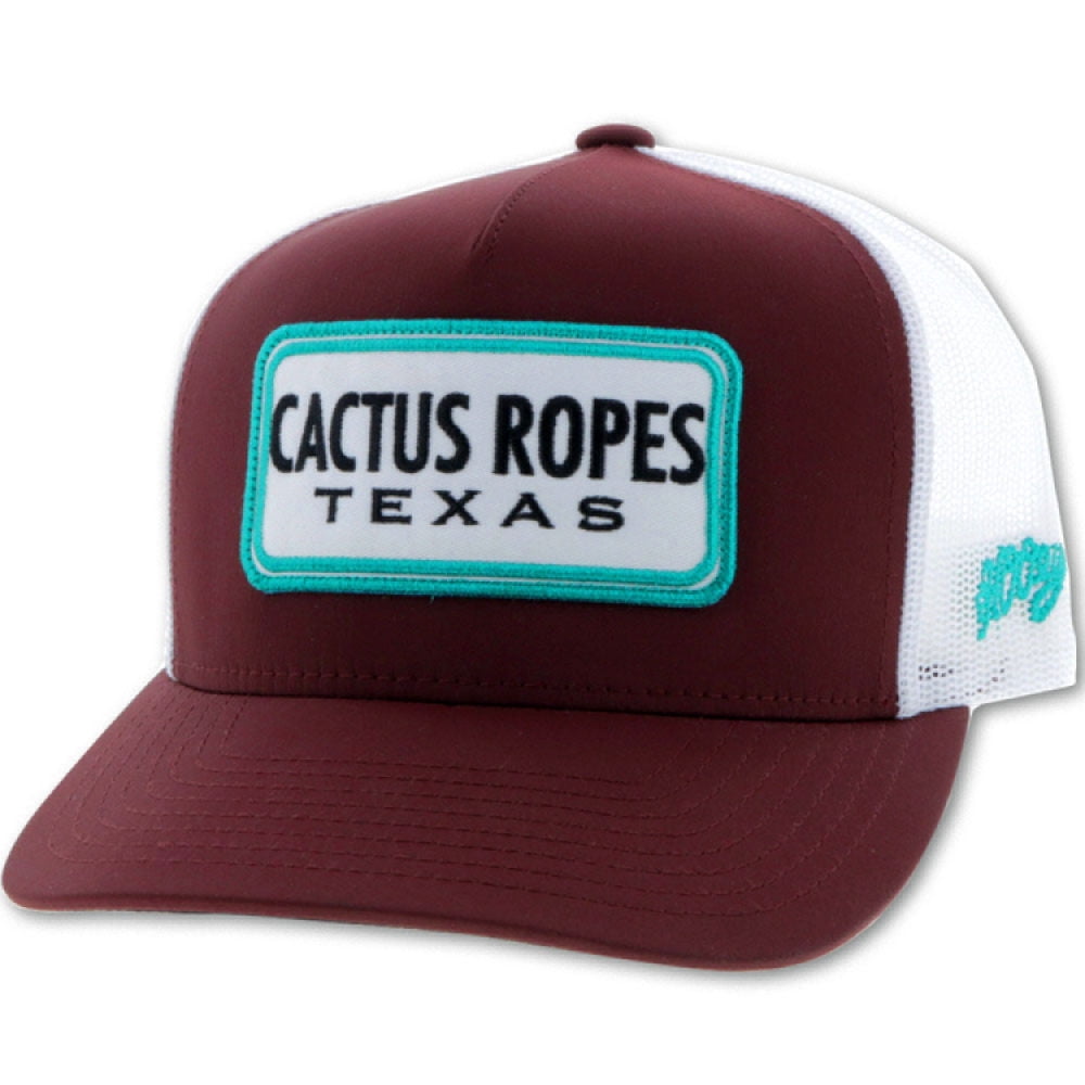 Hooey Cactus Ropes Cap Maroon/ Teal 