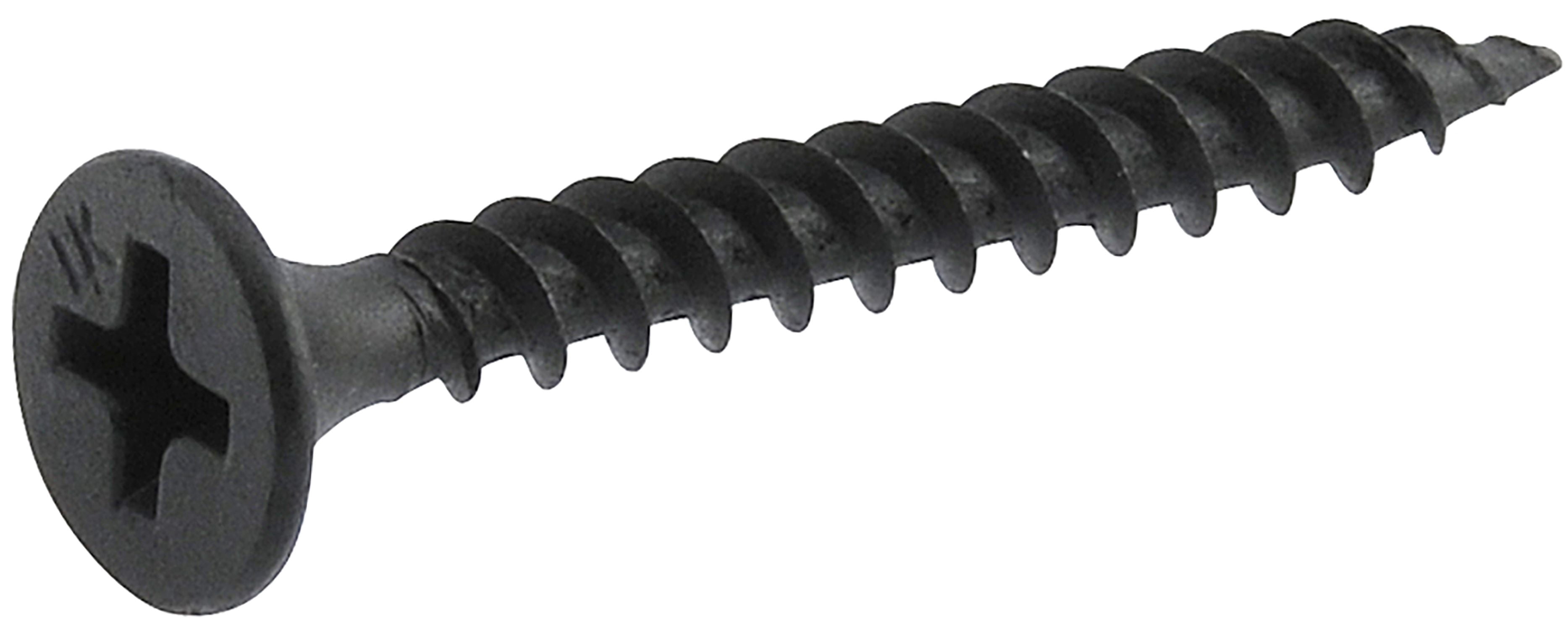 Fas-n-tite Coarse Thread Drywall Screw Assortment, 4 Sizes, Steel, Black Phosphate, 420 pack