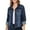 Dark Blue-W, variant on Women’s Classic Denim Jacket Sky Blue M – Button-Down, Long Sleeve, Stylish Outerwear Stretch Jean Jacket