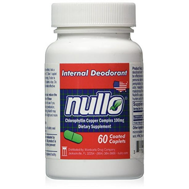 Nullo Internal Deodorant Tablets Controls Body Odors Safely and
