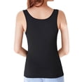 thumbnail image 5 of Aihuaihua 6 Pack Tank Top for Women Sleeveless Wide Strap Stretch Scoop Neck Basic Cami Shirts Summer Workout Yoga Camisole Tops Red M, 5 of 7