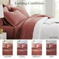 thumbnail image 4 of Southshore Fine Living, Inc. 4-Piece, 21-Inch Extra Deep Pocket Twin XL Sheet Set, Marsala, 4 of 9
