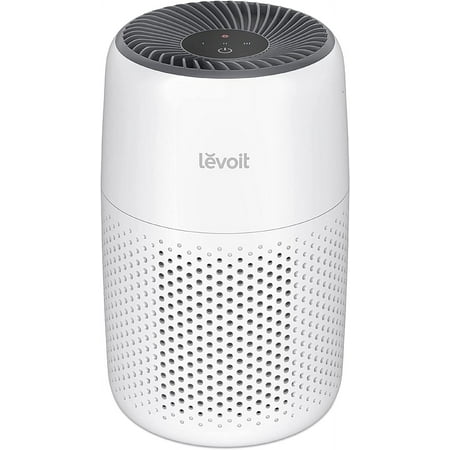 Levoit Core Mini-P 255 Sq Ft 3-Stage Filter Air Purifier with Aromatherapy for Bedroom and Office, White