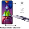 thumbnail image 4 of 3 Pieces Tempered Glass Screen Protector for Samsung Galaxy M51, [Full Cover] Tempered Glass Screen Protector Tempered Glass Tempered Glass Display Tempered Glass for Samsung Galaxy M51, 4 of 5