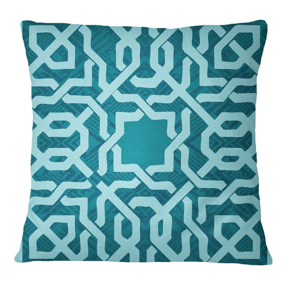 S4Sassy Decorative Pillow Case Celtic Printed Blue Cushion Cover - Choose Size