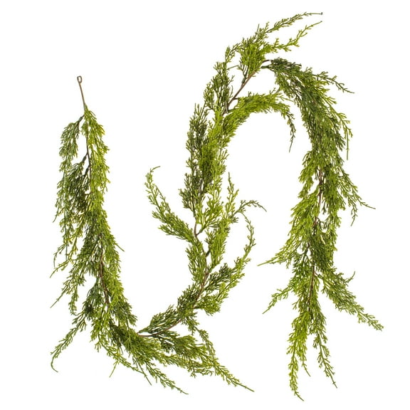 Vickerman 6' Artificial Green Monterey Cypress Garland.