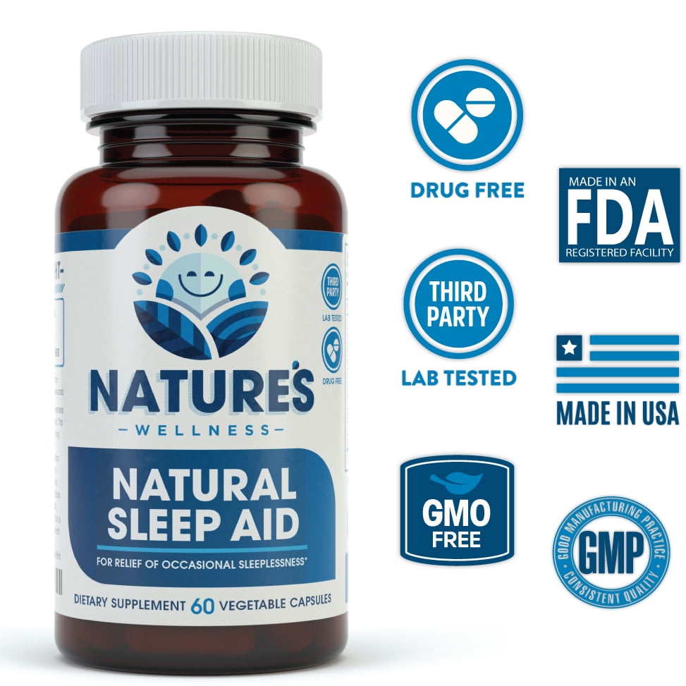 Premium Sleep Aid for Adults Effective Non Habit Forming Natural Relief Feel Refreshed