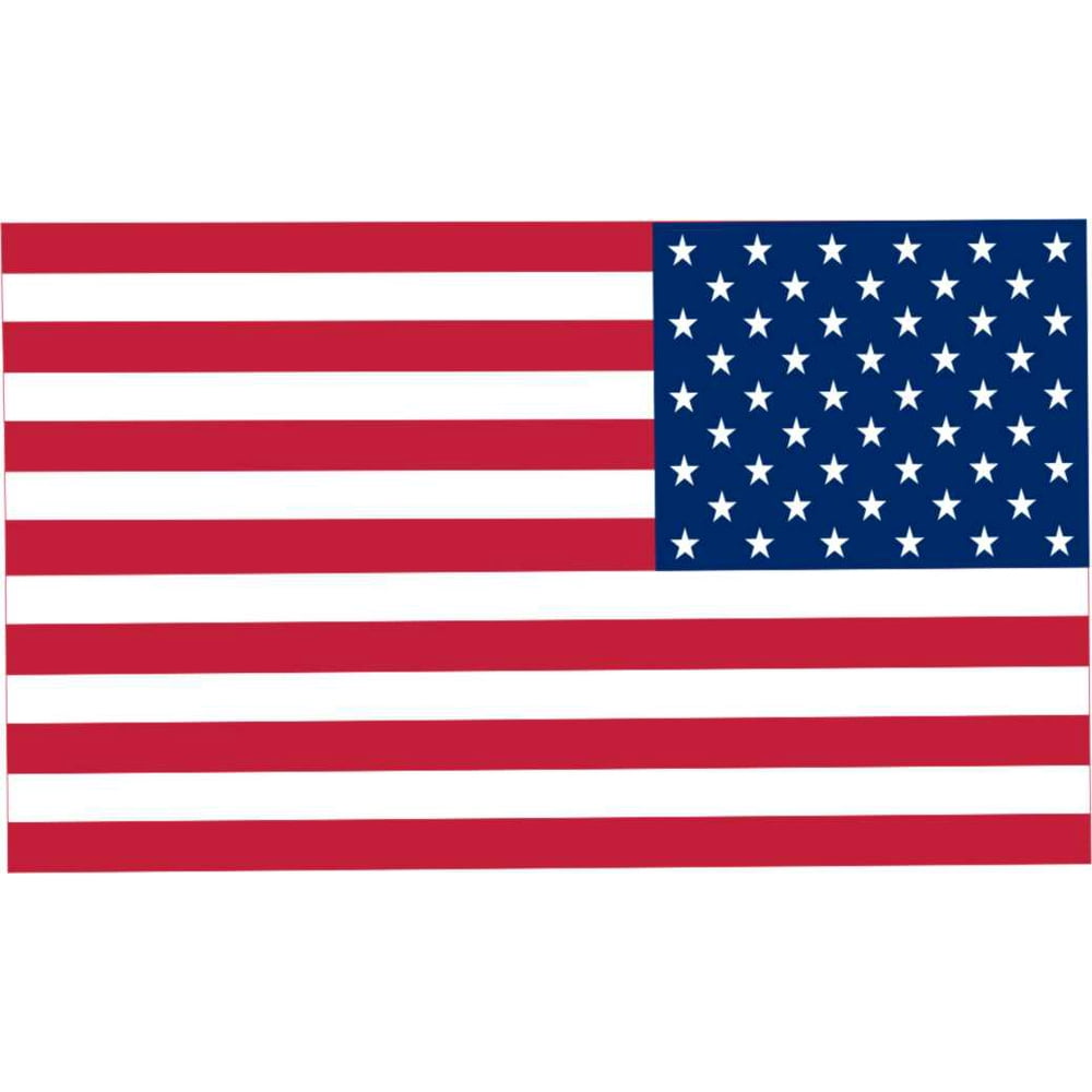 3.8 Inch Reversed American Flag Patch Decal - Walmart.com - Walmart.com