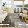 thumbnail image 4 of Addison Rugs Chantille Indoor/Outdoor Transitional Blocks Brown Machine Washable Runner Rug, 2'3" x 7'6", 4 of 8