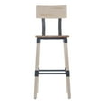 thumbnail image 6 of Flash Furniture Commercial Grade Barstool, Industrial Wood Seat, Antique White (Set of 2), 6 of 17