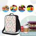 thumbnail image 4 of Fotbe Cute Tennis Racket Lonchera Bolsa de Almuerzo para Hombres y Mujeres, Lonchera de Gran Capacidad, Bolsa de Almuerzo Reutilizable, Bolsa Térmica Aislante, 4 of 7