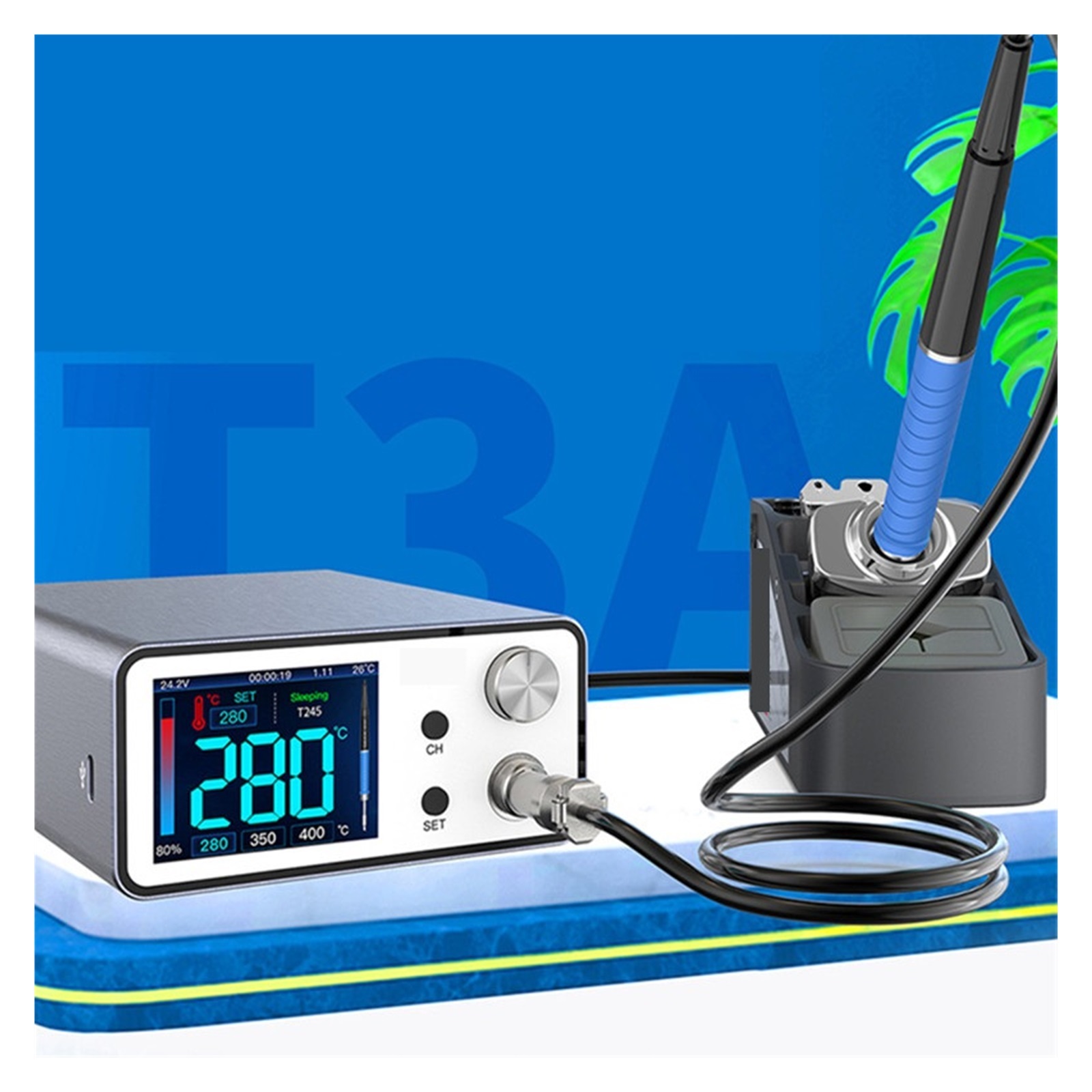 T3A Intelligent Soldering Station Applicable To T245 Handle Welding Pen For Phone BGA Soldering Iron Repair Tools ,Fast Heating