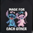 thumbnail image 3 of Lilo & Stitch - Made For Each Other - Women's Lightweight French Terry Long Sleeve Shirt, 3 of 5