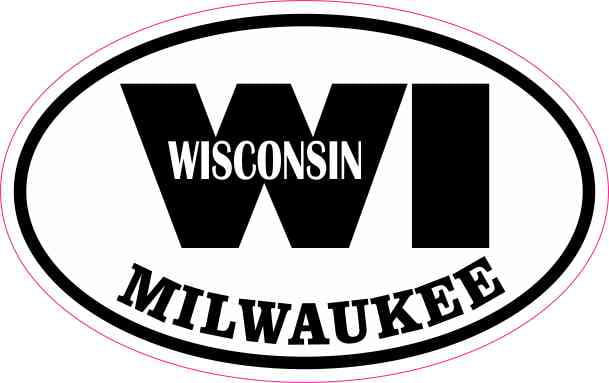 Wisconsin Shaped Sticker Die Cut Decal WI