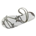 thumbnail image 2 of Mefallenssiah Women'S Summer Plus Size Flat Bottom Rhinestones with Bow Slipflops, 2 of 7