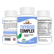 Thyroid Complex, Ashwagandha Root, Bladderwrack, and More, Thyroid Supplement by Rise-N-Shine, 30 Count