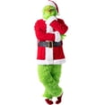 thumbnail image 1 of Disfraz Premium 7 piezas con máscara cinturón guantes disfraz para Grinch para mascarada Kuymtek Verde T M para Hombre, 1 of 9