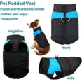 Windproof Dog Winter Jacket Waterproof Dog Coat Warm Dog Vest Cold Weather Pet Clothes for Small