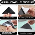 thumbnail image 4 of 8 Pcs Rug Gripper, Double Sided Rug Tape for Anti Slip Rug Grips, Rug Tape Hardwood Floor No Damage, Anti Slip Rug Grips for Hardwood Floors, Reusable and Washable Rug Tape for Carpet, 4 of 7