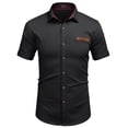 thumbnail image 5 of COOFANDY Mens Short Sleeve Dress Shirts Lightweight Casual Button Down Dress Shirt, 5 of 6