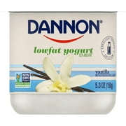 Dannon Lowfat Non-GMO Project Verified Vanilla Yogurt, 5.3 Oz.