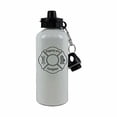 thumbnail image 2 of Personalized Custom Firefighter Girlfriend Aluminum White Finish 20 Ounce 600ML Sport Water Bottle Customizable, 2 of 4